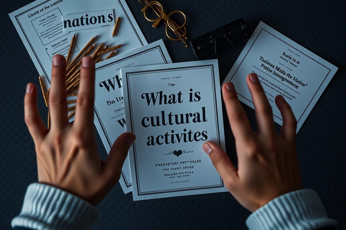 what is cultural activities — What Is Cultural Activities (the finished result)