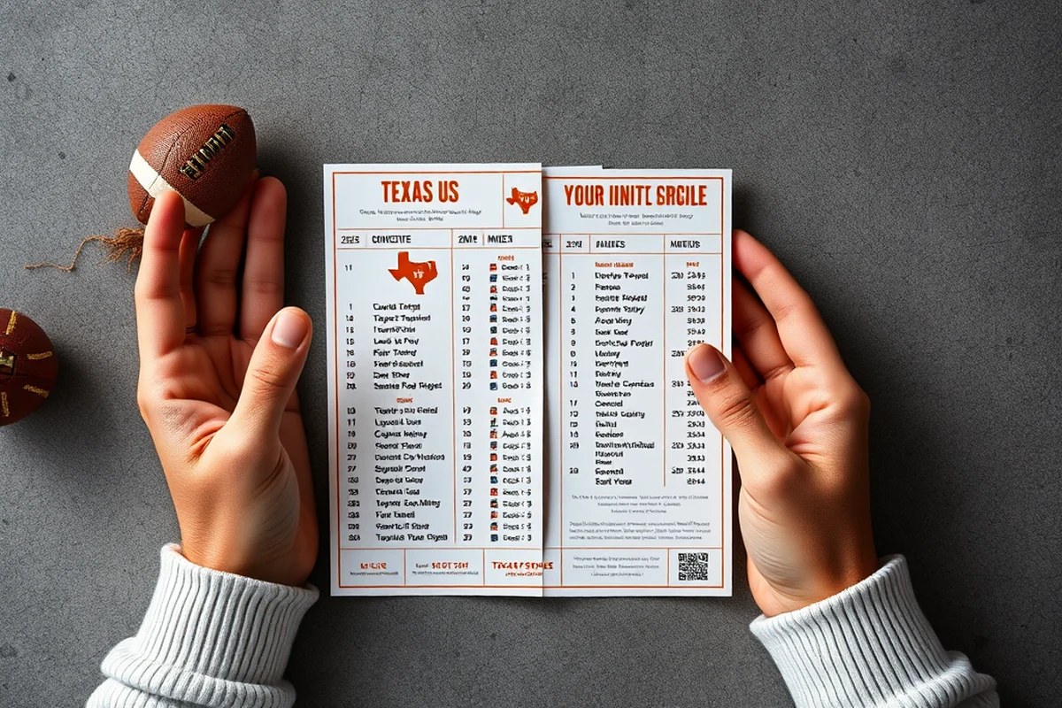 texas football schedule 2026 — Texas Football Schedule 2026 (the finished result)